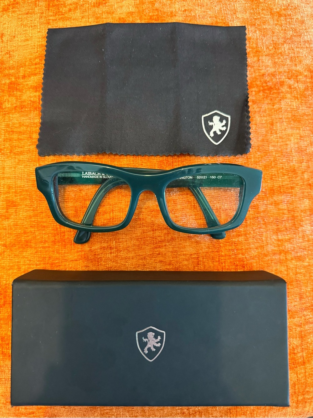 Laibach & York Washington C7 River Green Chunky Acetate Glasses